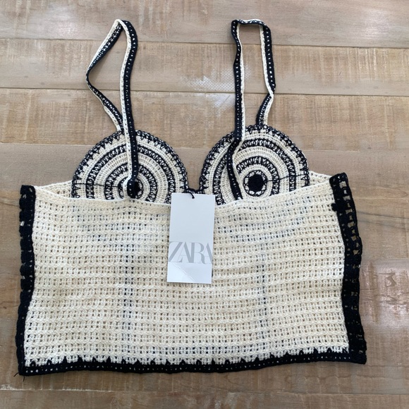 Zara Crochet Corset Crop top bustier - Picture 11 of 11